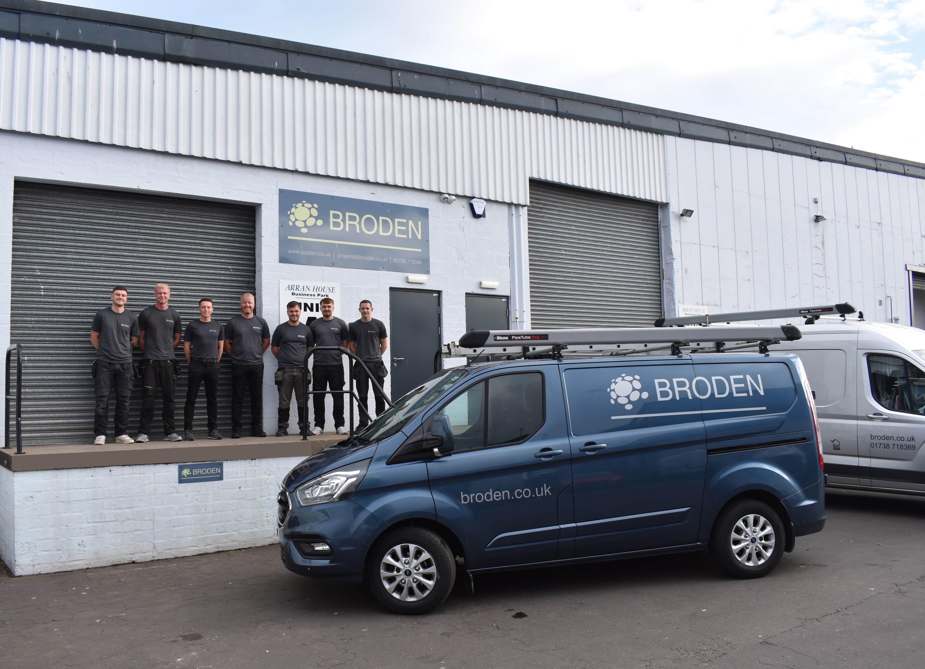 Broden Ltd team with branded van